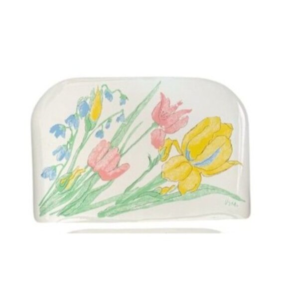 Set Of 6 Vera Neumann Floral Vinyl Placemats 17"x11.5" - Picture 7 of 7